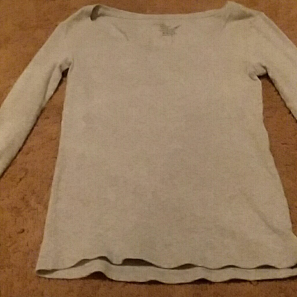 Gray spandex Comfort long sleeve shirt